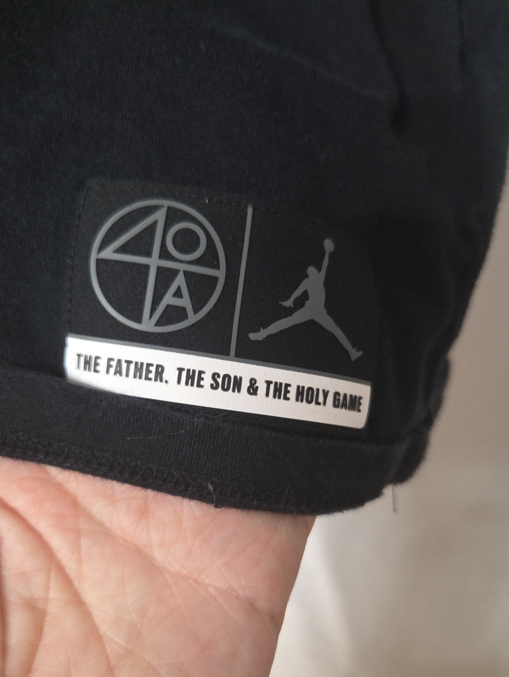 Jordan Black Short Sleeve Tee with Photo Graphic Size Large [1706] - Picture 5 of 6